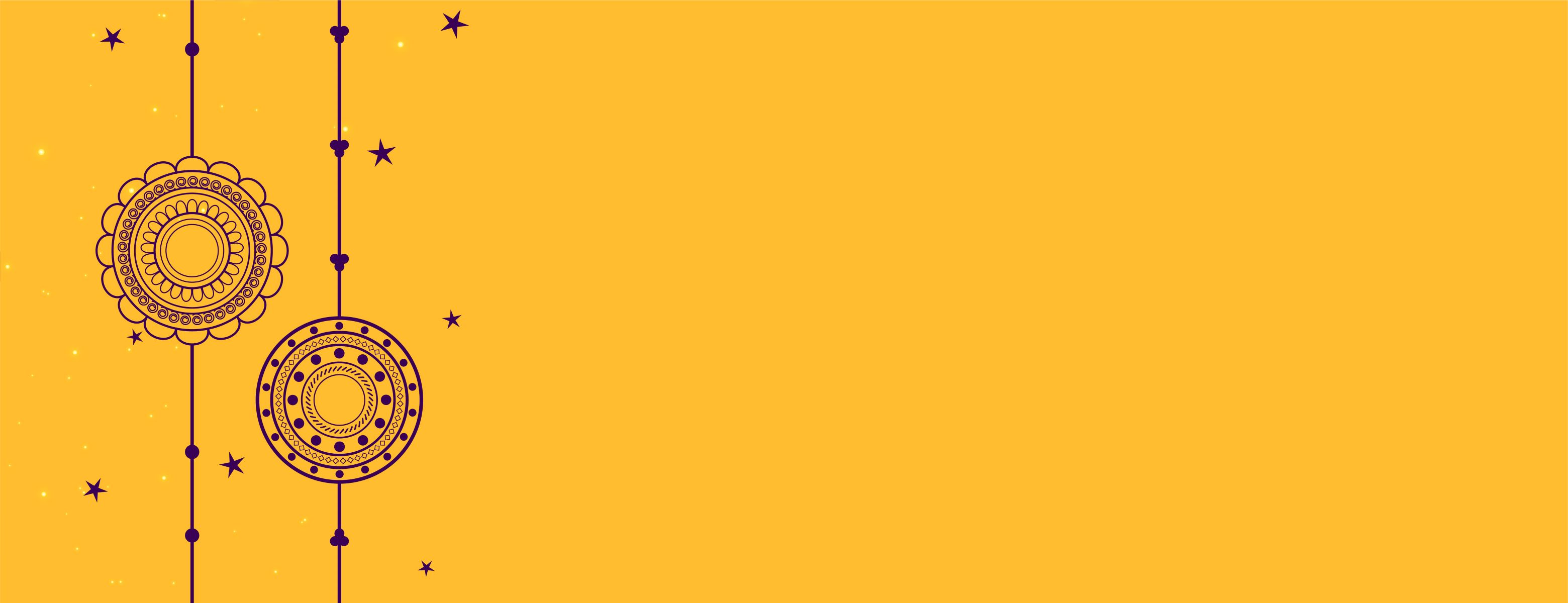 Festive gold banner